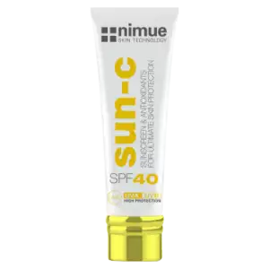 Nimue Sun-C SPF 40 | 60ml | Advanced UVA/UVB Protection & Photoageing Defence | Daily Facial Sunscreen