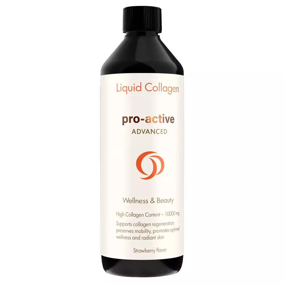 Pro-Active Liquid Collagen | 600ml | Strawberry Flavour | Skin Rejuvenation & Joint Health