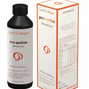 Pro-Active Liquid Collagen | 600ml | Strawberry Flavour | Skin Rejuvenation & Joint Health
