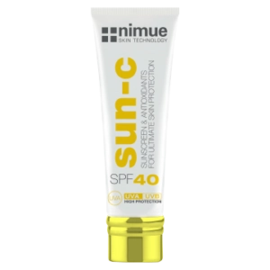 Nimue Sun-C SPF 40 | 60ml | Advanced UVA/UVB Protection & Photoageing Defence | Daily Facial Sunscreen
