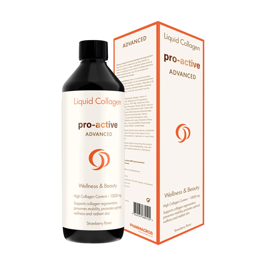 Pro-Active Liquid Collagen | 600ml | Strawberry Flavour | Skin Rejuvenation & Joint Health - Image 2