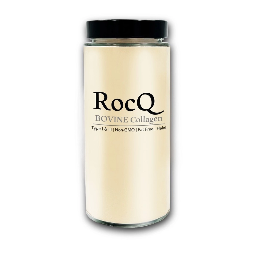 RocQ Hydrolyzed Collagen | Glass Jar | 400g | Structures The Human Body