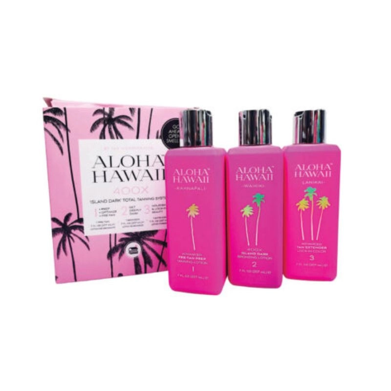 Tan Inc. Aloha Hawaii Waikiki 400X Bronzer 3pc Box Set