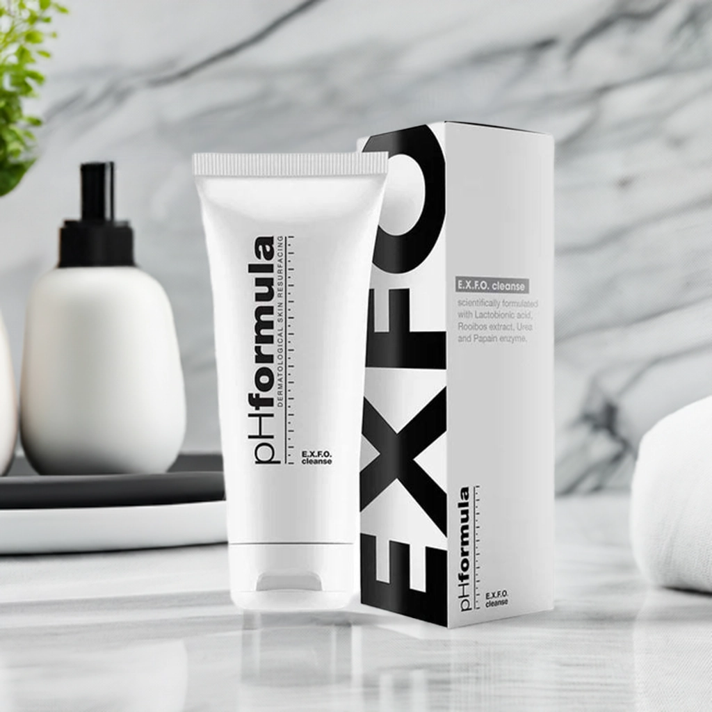 Studio editorial image of E.X.F.O. Cleanse