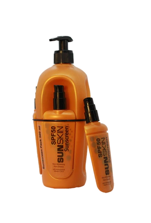 SUNSKIN UV Derm | SPF50 | 500 ml | Package | Protects Skin Against UVA & UVB